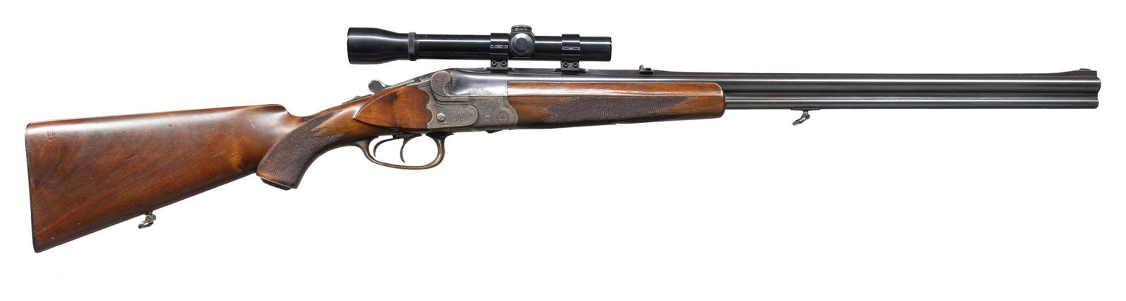 FINELY MADE BOXLOCK O/U RIFLE/SHOTGUN COMBO BY (1 of 4)