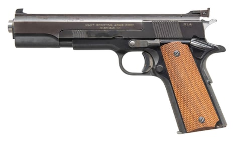 COLT / KART 22 LR CUSTOM SEMI-AUTO TARGET PISTOL.