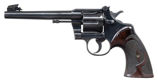 COLT OFFICERS MODEL HEAVY BARREL DOUBLE ACTION