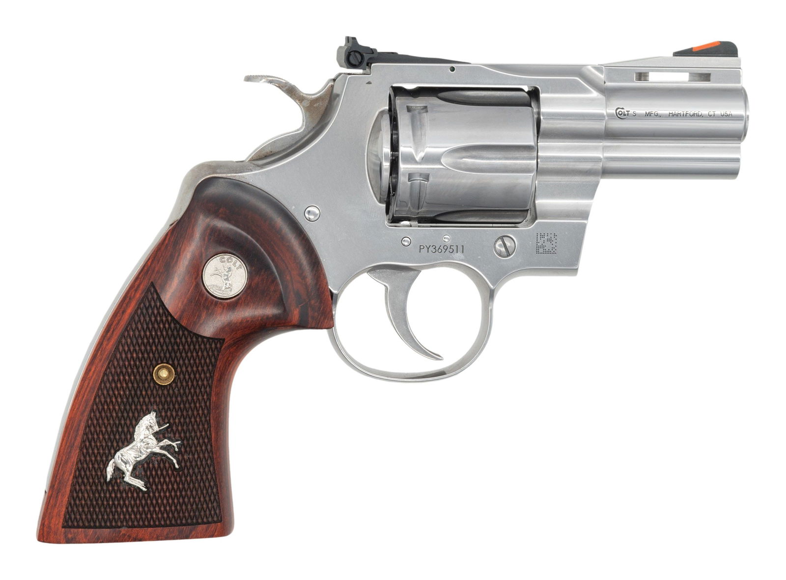 STAINLESS STEEL COLT PYTHON DOUBLE ACTION REVOLVER - 2