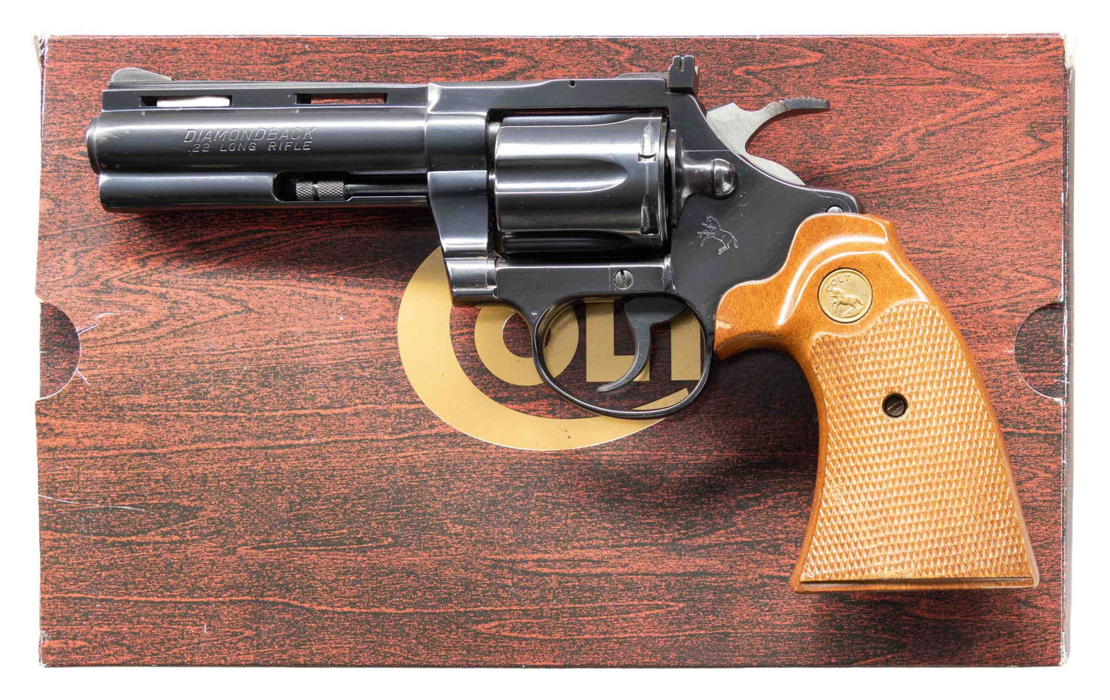 COLT DIAMONDBACK DA REVOLVER WITH ORIGINAL BOX. (1 of 2)