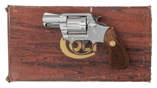 NICE NICKEL PLATED COLT LAWMAN MK III DOUBLE