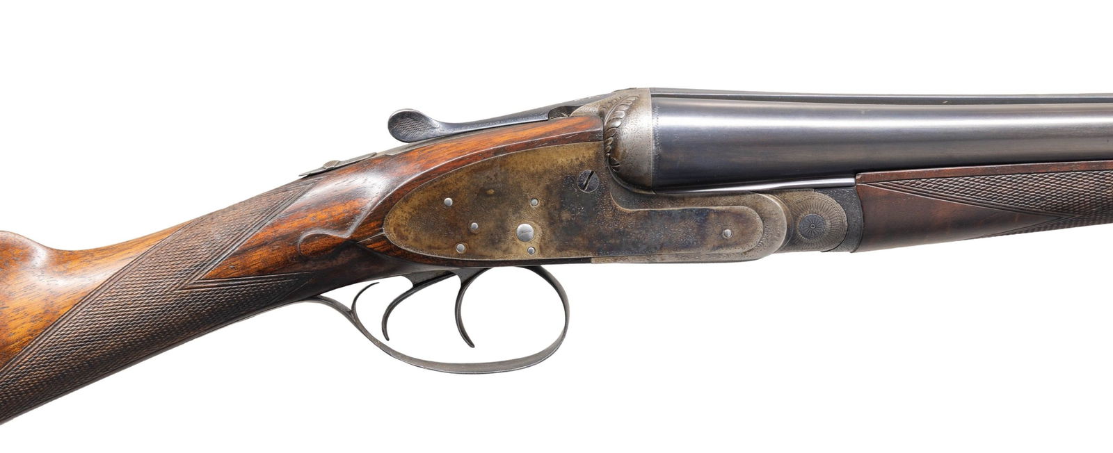 20 GA. J. PURDEY & SONS SIDELOCK EJECTOR SELF-: OPENING GAME GUN. Cal. 20 Ga. 3" magnum. S# 24725 (ca 1932). The 26" chopper lump barrels are engraved "J. Purdey & Sons Audley House South Audley Street. London. England" on very narrow swamped game