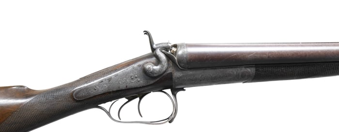 NIMBLE HIGH QUALITY HAMMER DOUBLE SHOTGUN BY