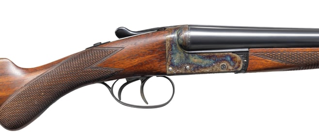 WEBLEY AND SCOTT MODEL 720 BOXLOCK SXS SHOTGUN.