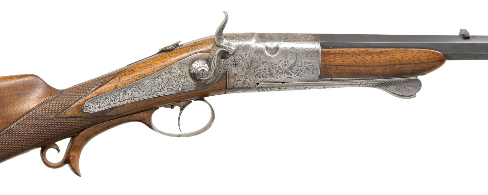 INTERESTING BREECH LOADING PERCUSSION RIFLE BY - 3