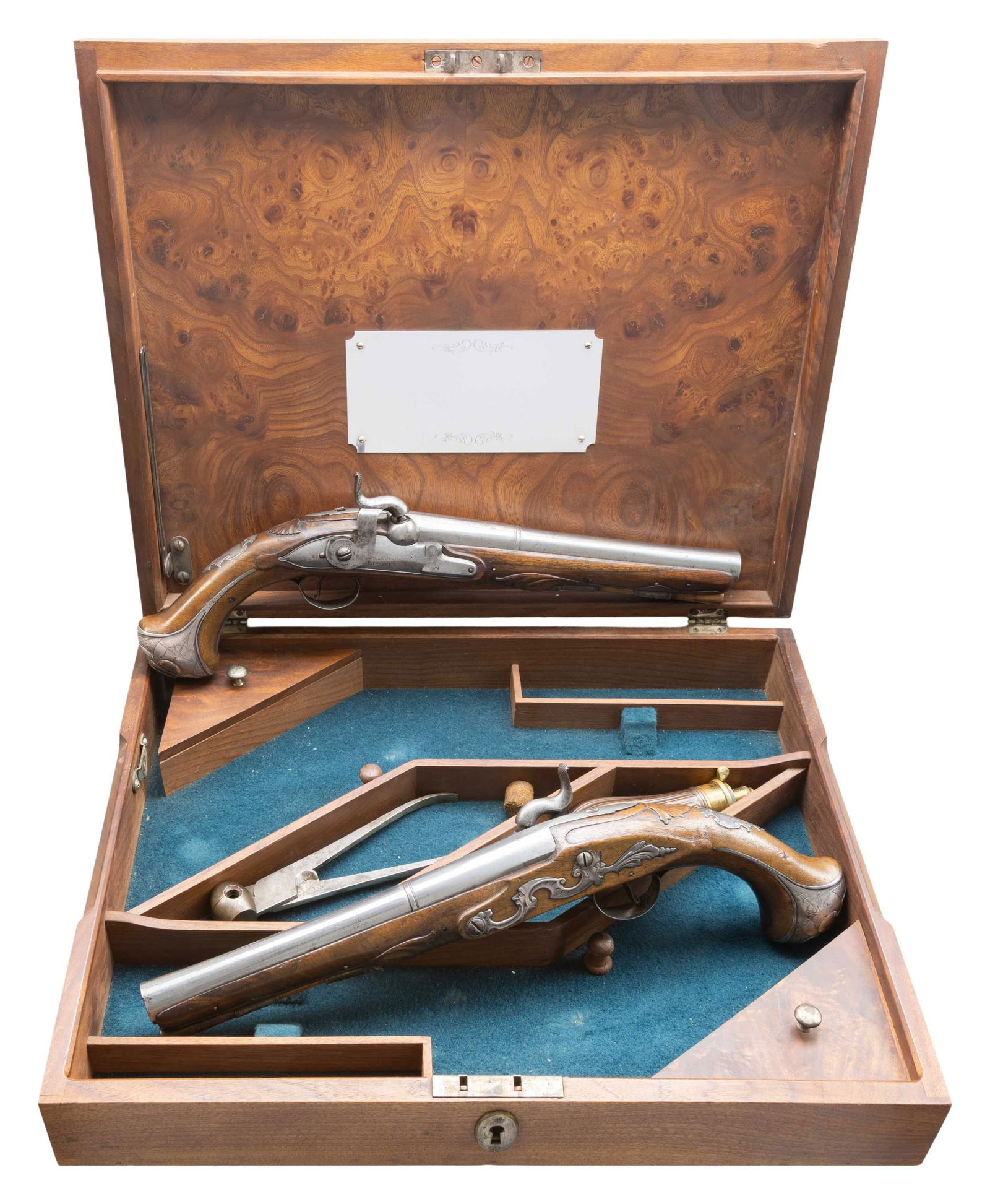 CLARK GABLE'S SILVER MOUNTED DUELLING PISTOLS BY (1 of 10)