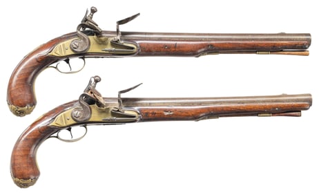 EARLY 18TH CENTURY DUTCH FLINTLOCK HOLSTER PISTOLS