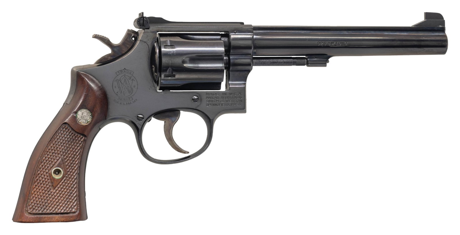 SCARCE SMITH & WESSON 16-2 DA REVOLVER. (1 of 3)