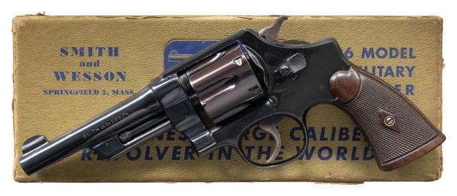 PREWAR SMITH & WESSON 38/44 HEAVY DUTY DA REVOLVER