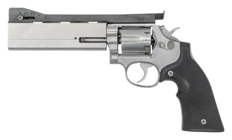 CUSTOM TARGET SMITH & WESSON 67-1 DA REVOLVER.