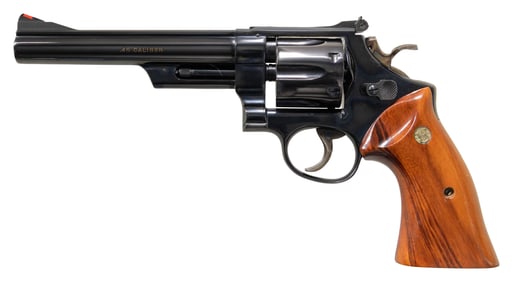 SMITH & WESSON 125TH ANNIVERSARY DA REVOLVER.