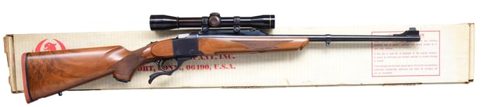 270 WIN. RUGER NO. 1-A SINGLE SHOT RIFLE WITH