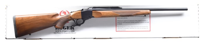 NEAR NEW, 338 FEDERAL RUGER NO. 1-AB SINGLE SHOT