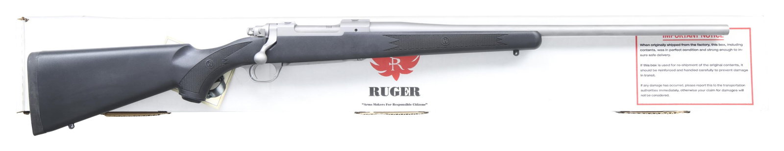 RUGER M77 HAWKEYE BOLT ACTION RIFLE. (1 of 2)