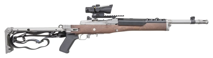 RUGER STAINLESS MINI-THIRTY SEMI-AUTO CARBINE WITH