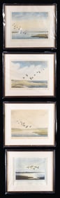 4 LIMITED EDITION WATERFOWL PRINTS BY J.D. KNAP.