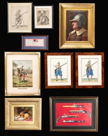 GROUP OF PAINTINGS, ENGRAVINGS & PRINTS.