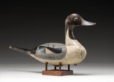 PINTAIL DRAKE DECOY MARKED "CASTLE HAVEN".
