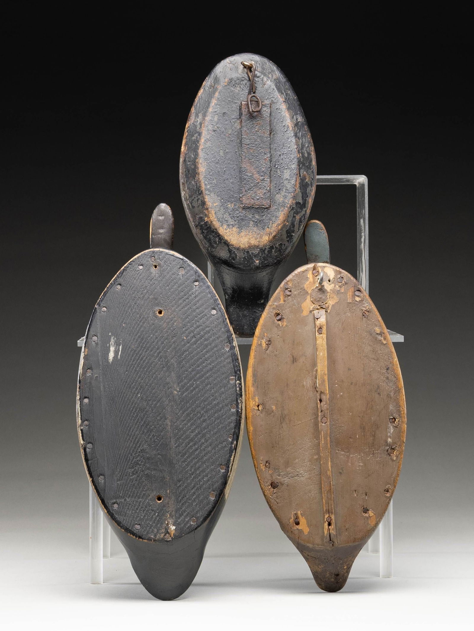 3 FLAT BOTTOM DECOYS. - 3