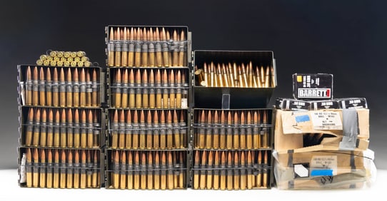 ABOUT 1200 RDS. OF 50 BMG BALL AMMO.