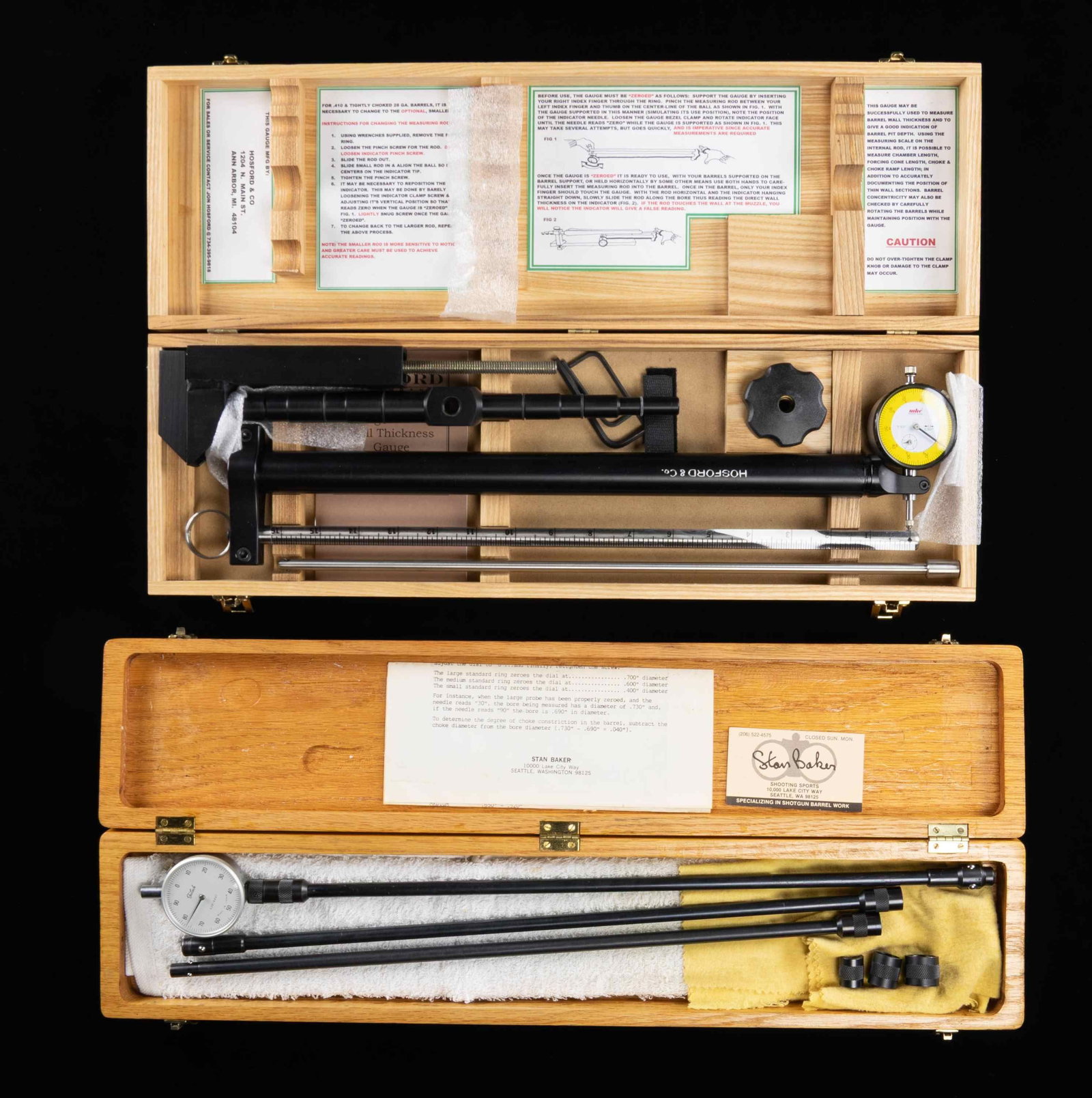 SHOTGUN MEASURING TOOLS. (1 of 2)
