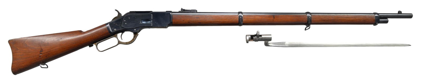 WINCHESTER 3RD MODEL 1873 LEVER ACTION MUSKET. (1 of 5)
