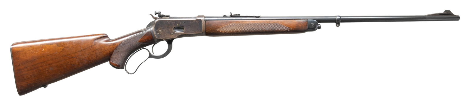 WINCHESTER M65 DELUXE STYLE LEVER ACTION RIFLE. (1 of 5)