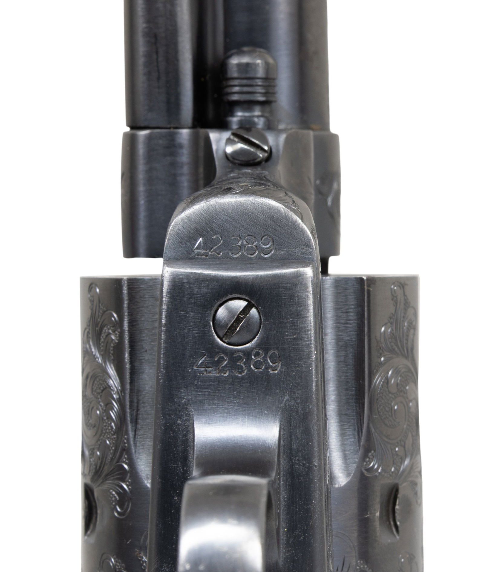 CUSTOM ENGRAVED COLT BLACK POWDER FRAME SINGLE - 4