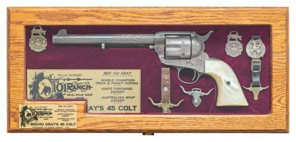 FACTORY ENGRAVED 1ST GEN COLT SAA REVOLVER WITH