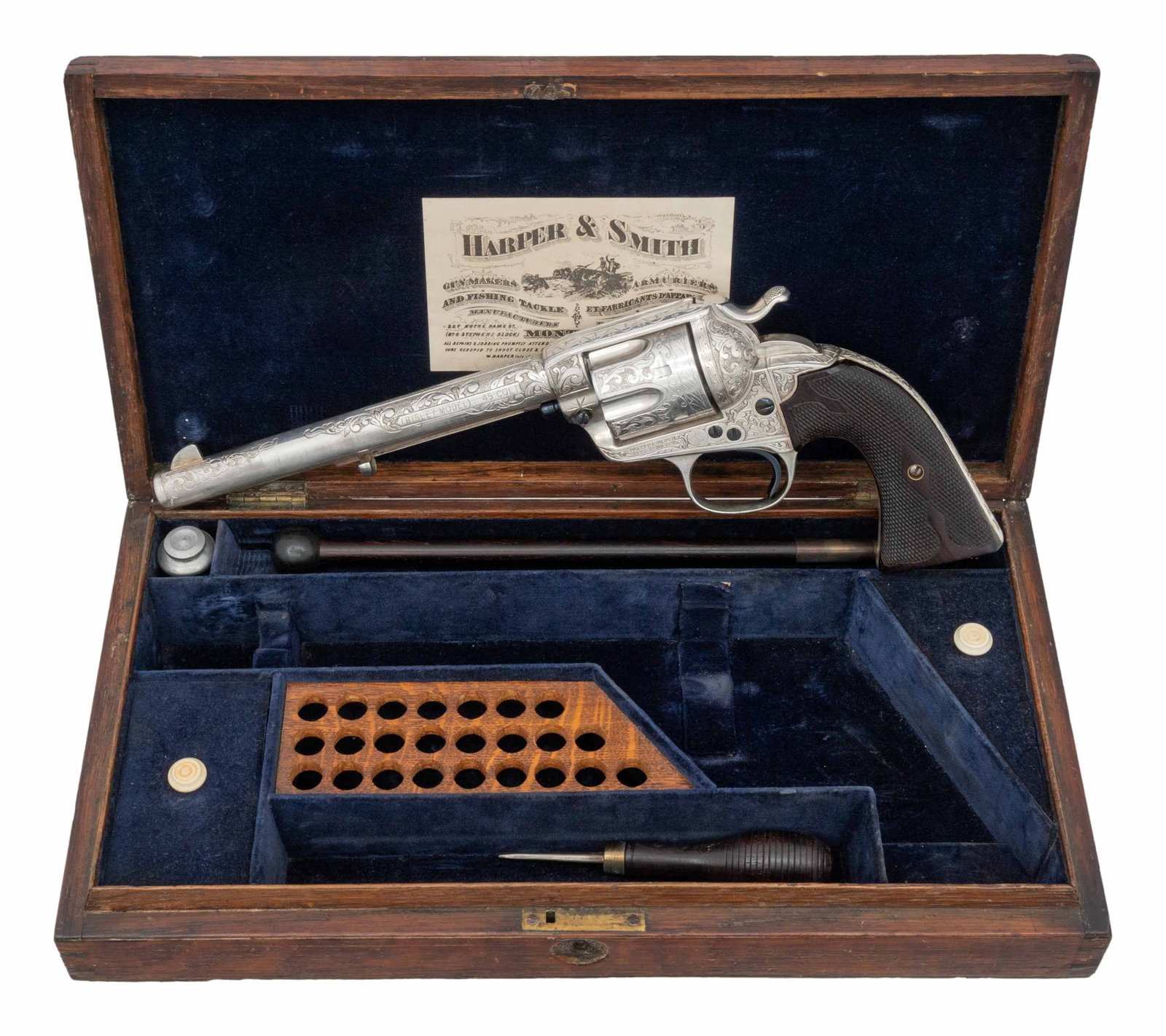CASED, CUSTOM ENGRAVED COLT SINGLE ACTION ARMY (1 of 4)