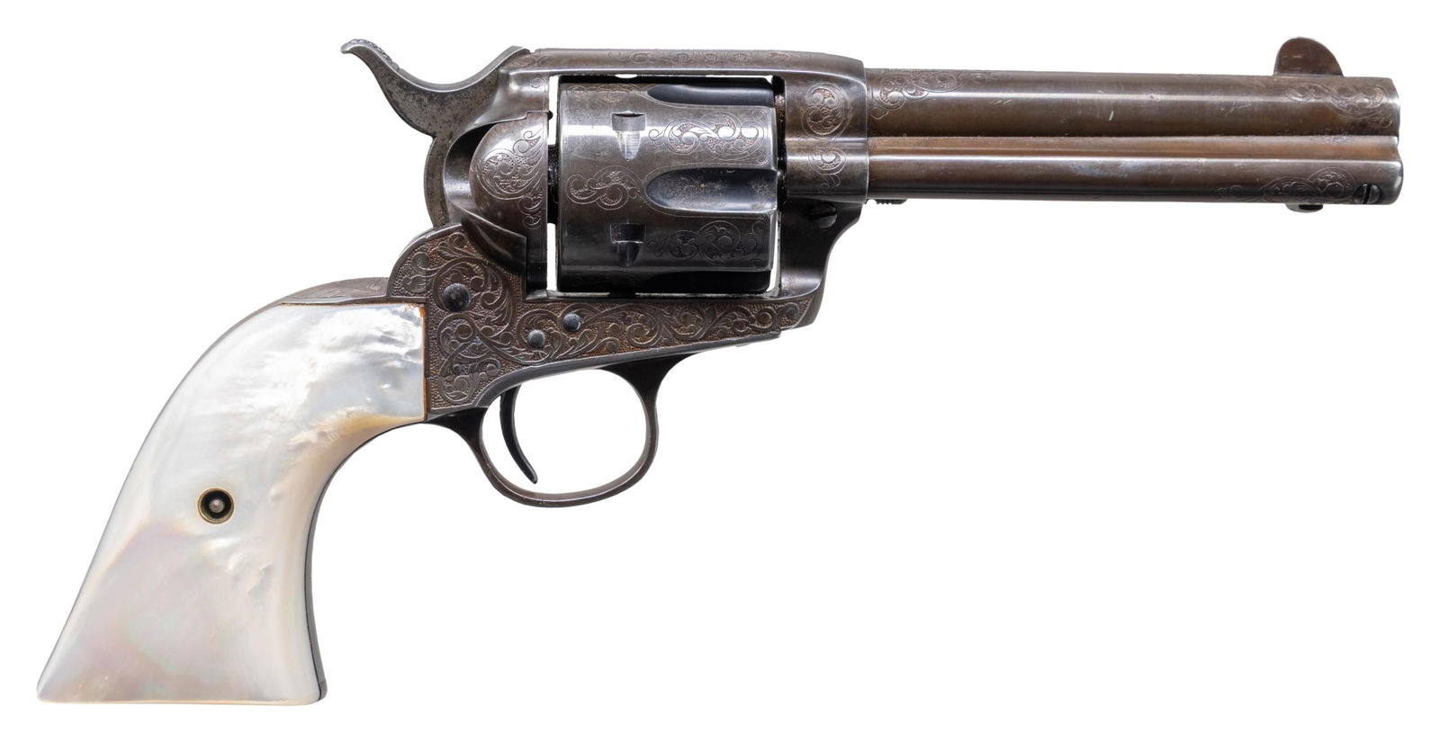 FOX STUDIOS MARKED COLT CUSTOM ENGRAVED SAA - 2