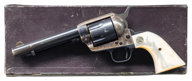 RARE, DOCUMENTED 1ST GEN SAA REVOLVER IN DESIRABLE