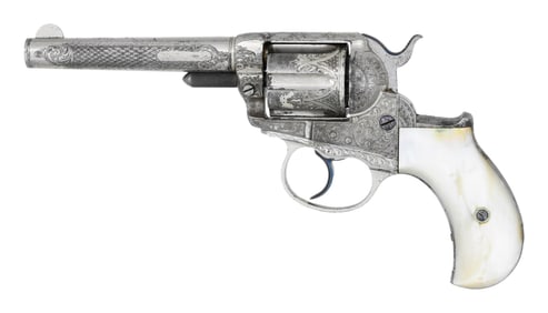FACTORY ENGRAVED COLT MODEL 1877 "LIGHTNING" DA