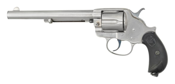 VERY NICE NICKEL PLATED COLT MODEL 1878 FRONTIER
