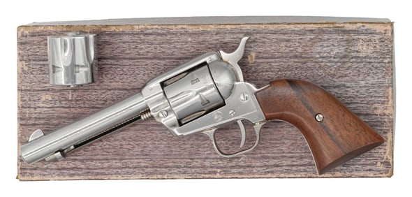 FINE NICKEL PLATED COLT FRONTIER SCOUT SINGLE