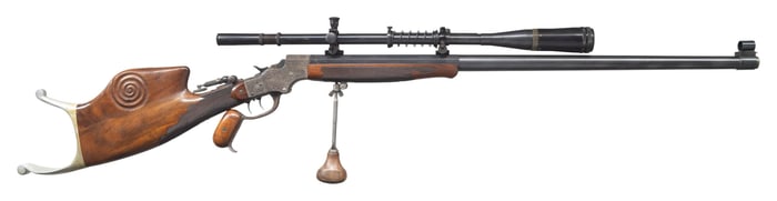 STEVENS IDEAL NO. 54 SCHUETZEN SINGLE SHOT RIFLE.