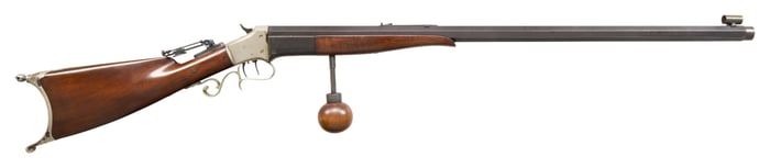 RARE SWIVEL BREECH SINGLE SHOT OFF HAND RIFLE BY