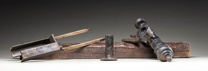 US MARKED MANITWOOC GREY FOUNDRY SWIVEL GUN.