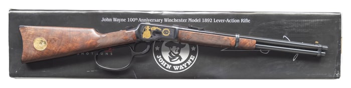NEAR NEW WINCHESTER MODEL 1892 JOHN WAYNE 100TH