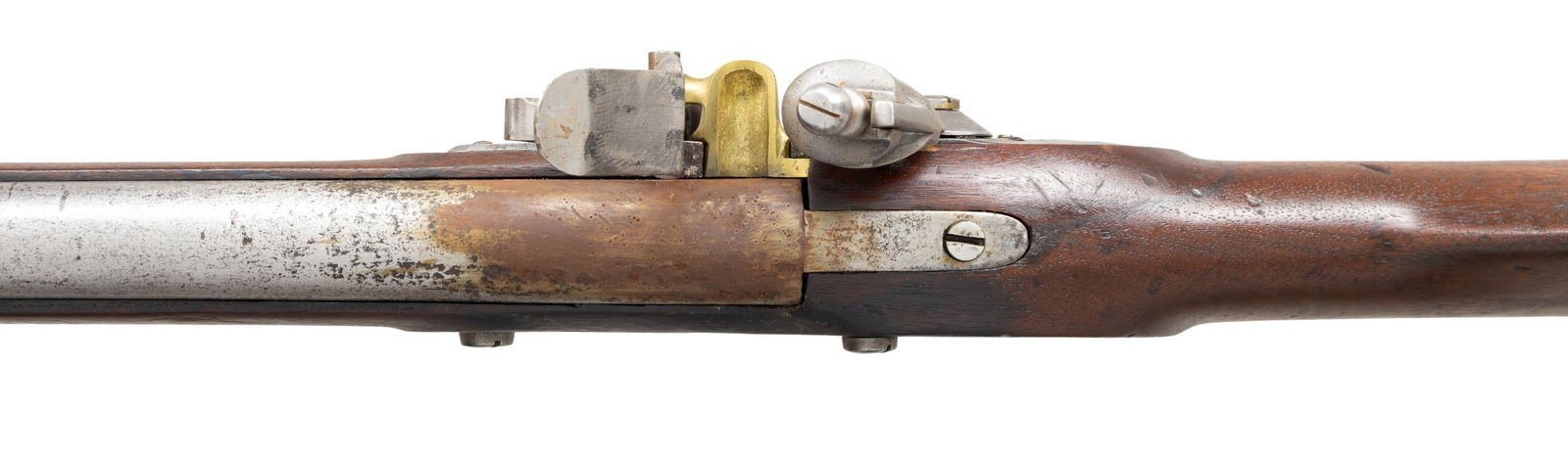1827 DATED WATERS MODEL 1816 RECONVERTED FLINTLOCK - 5