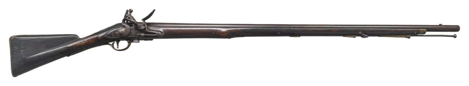 REV WAR ERA 2ND MODEL BROWN BESS FLINTLOCK MUSKET. (1 of 6)