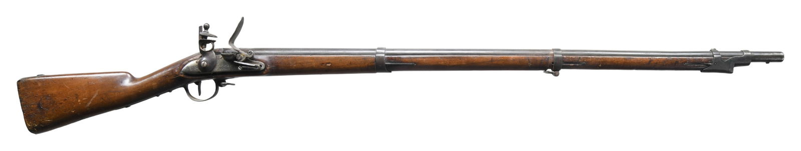 FRENCH CHARLEVILLE FLINTLOCK MUSKET. (1 of 4)