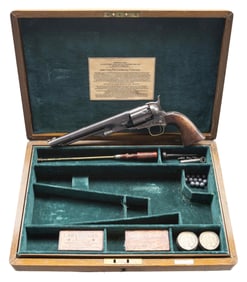 EARLY FINE FLUTED COLT MODEL 1860 ARMY REVOLVER.