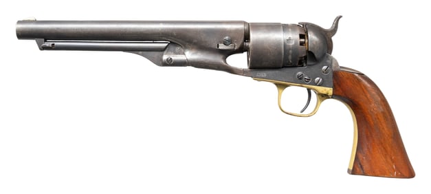 U.S. MARKED COLT 1860 REWORKED REVOLVER.