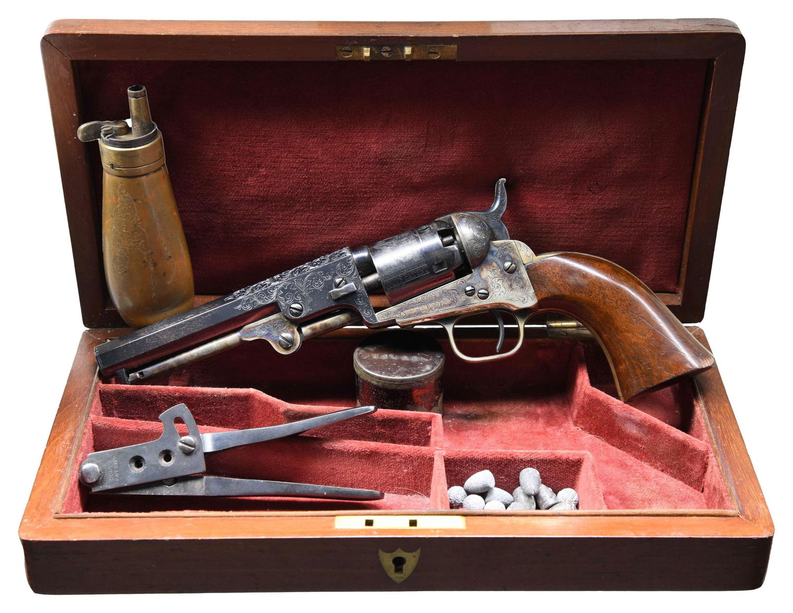 FANTASY CUSTOM CASED & ENGRAVED COLT 1862 LONDON (1 of 7)