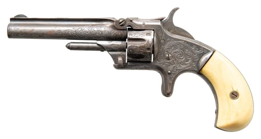 ENGRAVED SMITH & WESSON NO. 1 SA REVOLVER.