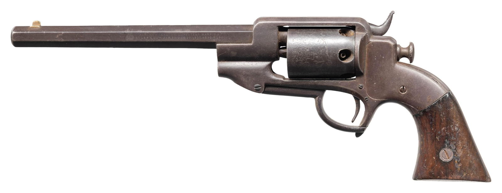 ALLEN & WHEELOCK SIDEHAMMER NAVY REVOLVER. (1 of 2)