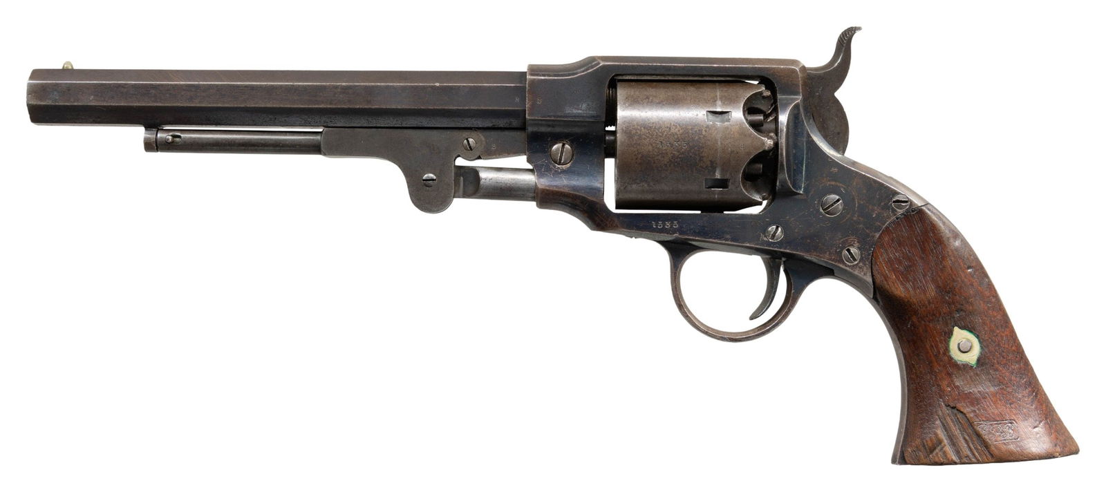 FINE CIVIL WAR ROGERS & SPENCER ARMY REVOLVER. (1 of 4)