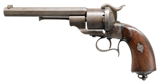 E. LEFAUCHEUX SINGLE ACTION PINFIRE REVOLVER.